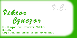 viktor czuczor business card